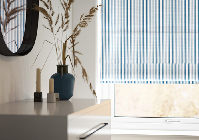 Lace Stripes, River - Roman Blind - Image 5